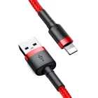 Baseus Cafule USB-A - Lightning Kábel - 1m 2.4A - Piros