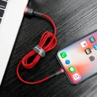 Baseus Cafule USB-A - Lightning Kábel - 1m 2.4A - Piros