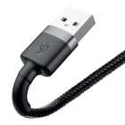 Baseus Cafule USB-A - Lightning Kábel - 1m 2.4A - Fekete-Szürke