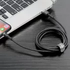 Baseus Cafule USB-A - Lightning Kábel - 1m 2.4A - Fekete-Szürke