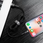 Baseus Cafule USB-A - Lightning Kábel - 1m 2.4A - Fekete-Szürke