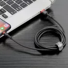 Baseus Cafule USB-A - Lightning Kábel - 1m 2.4A - Fekete-Piros
