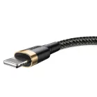 Baseus Cafule USB-A - Lightning Kábel - 1m 2.4A - Fekete-Arany