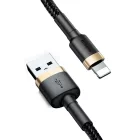 Baseus Cafule USB-A - Lightning Kábel - 1m 2.4A - Fekete-Arany