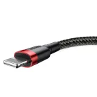 Baseus Cafule USB-A - Lightning Kábel - 2m 1.5A - Fekete-Piros