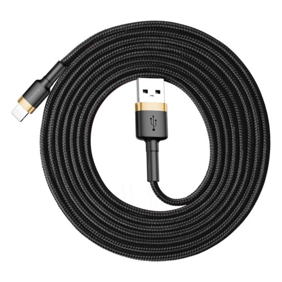 Baseus Cafule USB-A - Lightning Kábel - 2m 1.5A - Fekete-Arany