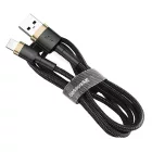 Baseus Cafule USB-A - Lightning Kábel - 2m 1.5A - Fekete-Arany