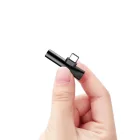 Baseus L41 Audio Adapter - USB-C - 3.5mm Jack + USB-C - Fekete