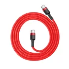 Baseus Cafule USB-C - USB-C Kábel - 1m 3A 60W - Piros