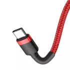 Baseus Cafule USB-C - USB-C Kábel - 1m 3A 60W - Piros