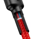 Baseus Cafule USB-C - USB-C Kábel - 1m 3A 60W - Piros