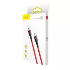 Baseus Cafule USB-C - USB-C Kábel - 1m 3A 60W - Piros