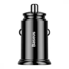Baseus Circular Autós Töltő 30W - 2x USB-A - 5A - QC 3.0