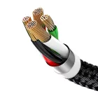 Baseus 3in1 Three Primary Colors USB - USB-C + micro + Lightning Kábel - 1.2m 3A
