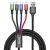 Baseus 4in1 USB-A - USB-C + 2x Lightning + micro Kábel - 1.2m 3.5A - Fekete