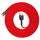 Baseus Cafule USB-A - Lightning Kábel - 3m 2A - Piros