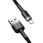 Baseus Cafule USB-A - Lightning Kábel - 3m 2A - Fekete-Szürke
