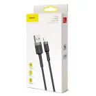 Baseus Cafule USB-A - Lightning Kábel - 3m 2A - Fekete-Szürke