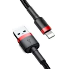Baseus Cafule USB-A - Lightning Kábel - 3m 2A - Fekete-Piros