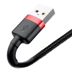 Baseus Cafule USB-A - Lightning Kábel - 3m 2A - Fekete-Piros
