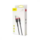 Baseus Cafule USB-A - Lightning Kábel - 3m 2A - Fekete-Piros