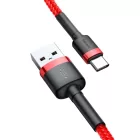 Baseus Cafule USB-A - USB-C Kábel - 3m 2A - Piros
