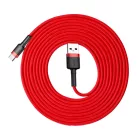 Baseus Cafule USB-A - USB-C Kábel - 3m 2A - Piros