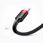 Baseus Cafule USB-A - USB-C Kábel - 3m 2A - Piros