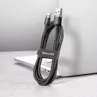 Baseus Cafule USB-A - USB-C Kábel - 3m 2A - Fekete-Szürke