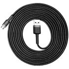 Baseus Cafule USB-A - Micro USB Kábel - 3m 2A - Fekete-Szürke