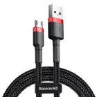 Baseus Cafule USB-A - Micro USB Kábel - 3m 2A - Fekete-Piros