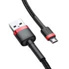 Baseus Cafule USB-A - Micro USB Kábel - 3m 2A - Fekete-Piros