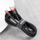 Baseus Cafule USB-A - Micro USB Kábel - 3m 2A - Fekete-Piros