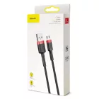 Baseus Cafule USB-A - Micro USB Kábel - 3m 2A - Fekete-Piros