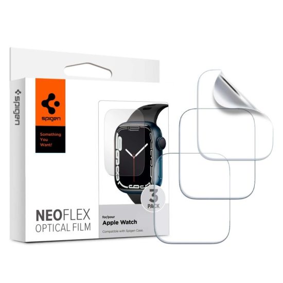 Apple Watch 4 / 5 / 6 / 7 / 8 / 9 / SE (40/41mm) Kijelzővédő Fólia - Spigen Neo Flex x 3 db