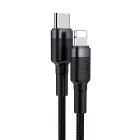 Baseus Cafule USB-C - Lightning Kábel - 1m 18W PD - Fekete-Szürke