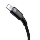 Baseus Cafule USB-C - Lightning Kábel - 1m 18W PD - Fekete-Szürke
