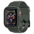 Apple Watch 44mm / 45mm Tok és Szíj - Spigen Rugged Armor Pro - Zöld
