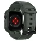 Apple Watch 44mm / 45mm Tok és Szíj - Spigen Rugged Armor Pro - Zöld