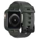 Apple Watch 44mm / 45mm Tok és Szíj - Spigen Rugged Armor Pro - Zöld