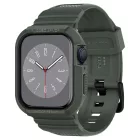Apple Watch 44mm / 45mm Tok és Szíj - Spigen Rugged Armor Pro - Zöld