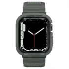 Apple Watch 44mm / 45mm Tok és Szíj - Spigen Rugged Armor Pro - Zöld