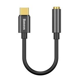 Baseus L54 Audio Adapter - USB-C - 3,5 mm Mini Jack - DAC 24 bit 48 KHz - Fekete   Baseus L54 Audio Adapter - USB-C - 3,5 mm Mini Jack - DAC 24 bit 48 KHz - Fekete