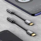 Baseus L54 Audio Adapter - USB-C - 3,5 mm Mini Jack - DAC 24 bit 48 KHz - Fekete