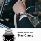 Apple Watch (42/44/45/49mm) Óraszíj - Spigen Modern Fit - Ezüst