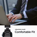 Apple Watch (42/44/45/49mm) Óraszíj - Spigen Modern Fit - Fekete