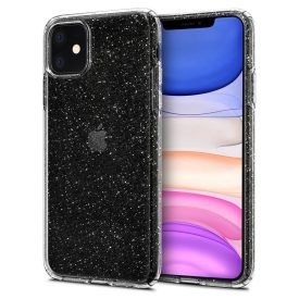 iPhone 11 Tok - Spigen Liquid Crystal Glitter - Átlátszó-Ezüst   iPhone 11 Tok - Spigen Liquid Crystal Glitter - Átlátszó-Ezüst