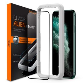   iPhone 11 Pro Max Kijelzővédő Üvegfólia - Spigen Glas.tR AlignMaster Full Cover