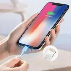 Dudao USB-A - Lightning - 1m 3A - Fehér