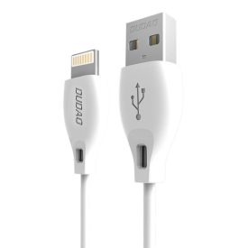 Dudao USB-A - Lighning Kábel - 1m 2.4A - Fehér Dudao USB-A - Lighning Kábel - 1m 2.4A - Fehér